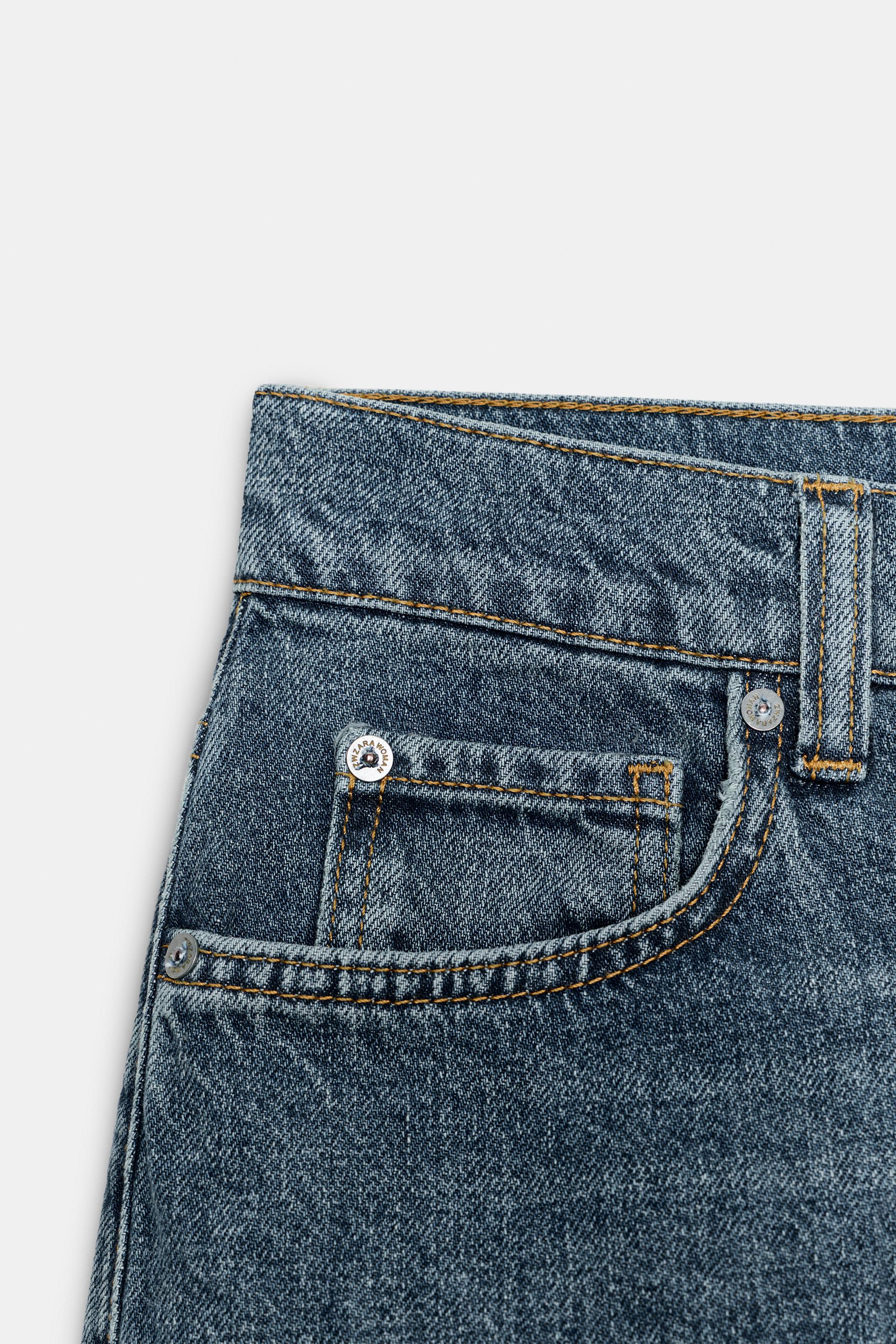 ZW COLLECTION DENIM SKIRT WITH SLIT